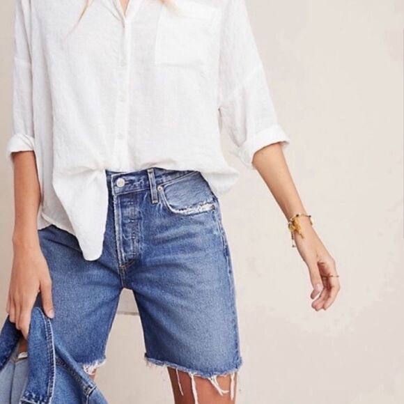 AGOLDE Rumi Mid Length Short NEW - Picture 2 of 13